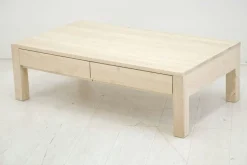Table basse hévéa 4 tiroirs 115X65cm OLGA