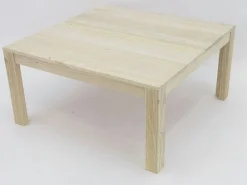 Table basse hévéa 80x80cm GALA
