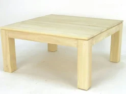 Table basse hévéa 80X80cm HELENA