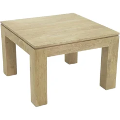 Table basse hévéa 60X60cm HELENA
