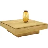 Table basse hévéa 100X100cm HELENA