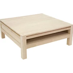 Table basse hévéa 90X90cm OLGA