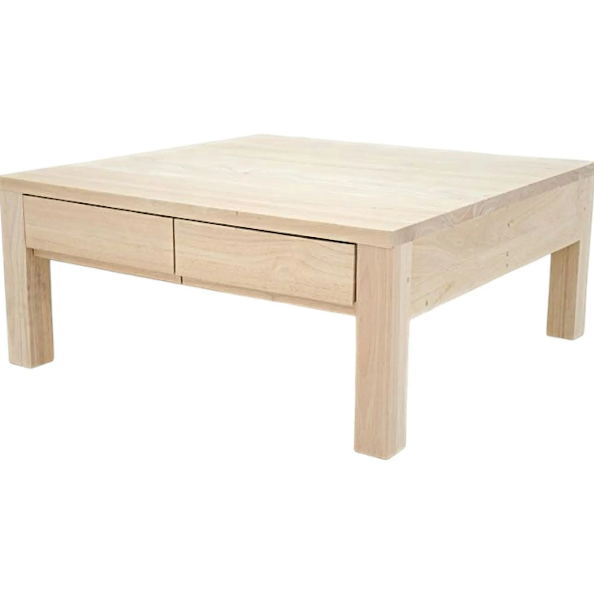 Table basse hévéa 80X80cm OLGA