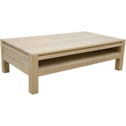 Table basse hévéa 115X65cm OLGA