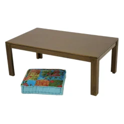 Table basse hévéa 110x60x40cm HELENA