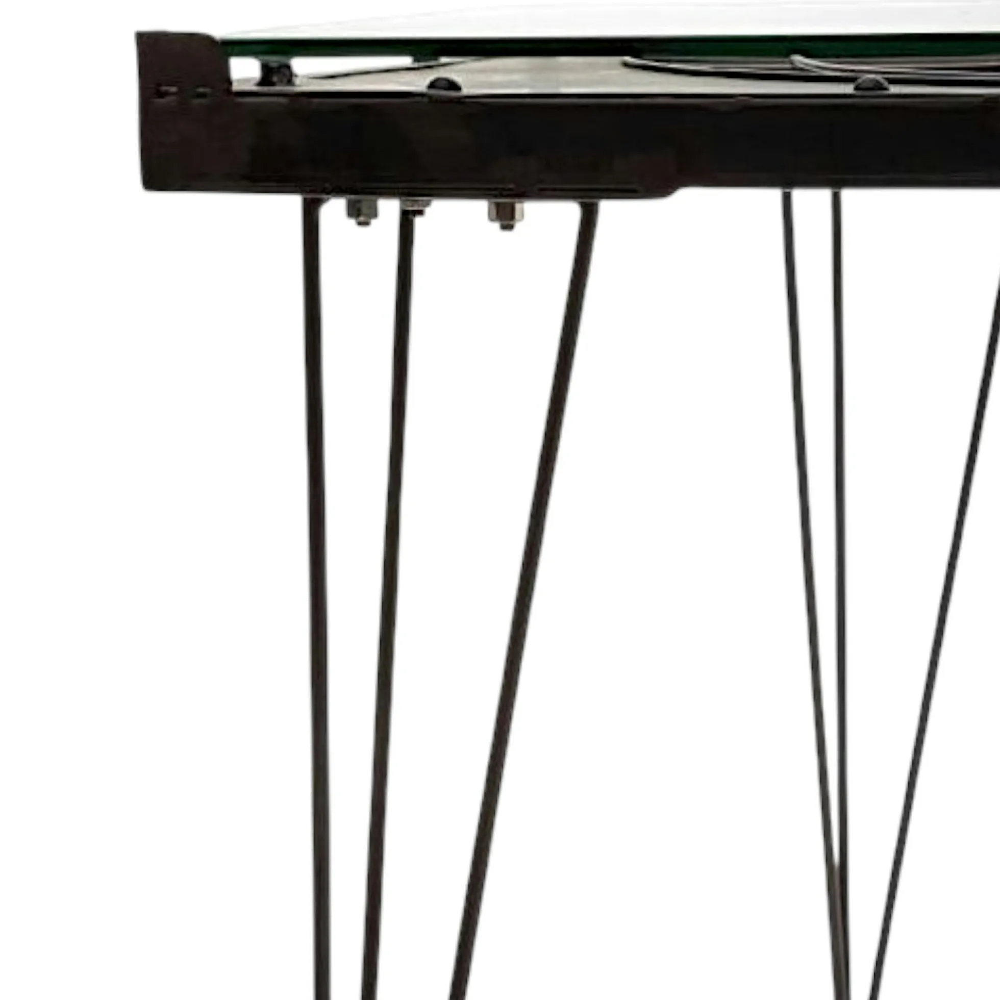 Table basse Mappemonde plateau verre