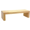 Table basse / Meuble finition TV Hévéa 135x45x36cm OLGA