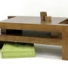Table basse moderne hévéa 110x40cm MAORI