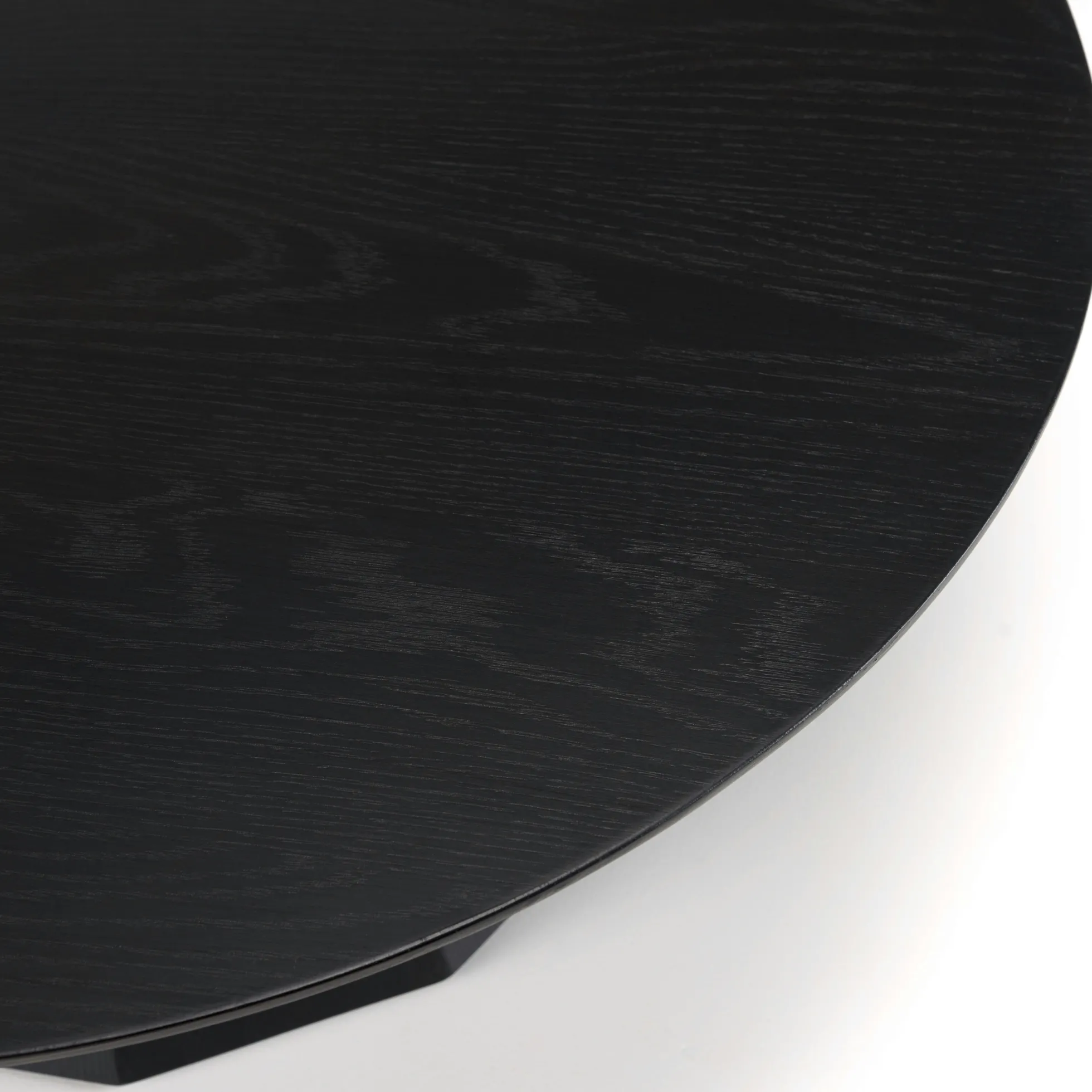Table basse moderne ronde bois - métal noirCORUMBA