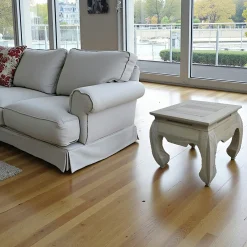Table basse Opium carrée Hévéa 42x42x40cm MAORI