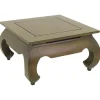 Table basse opium hévéa 66x66cm MAORI