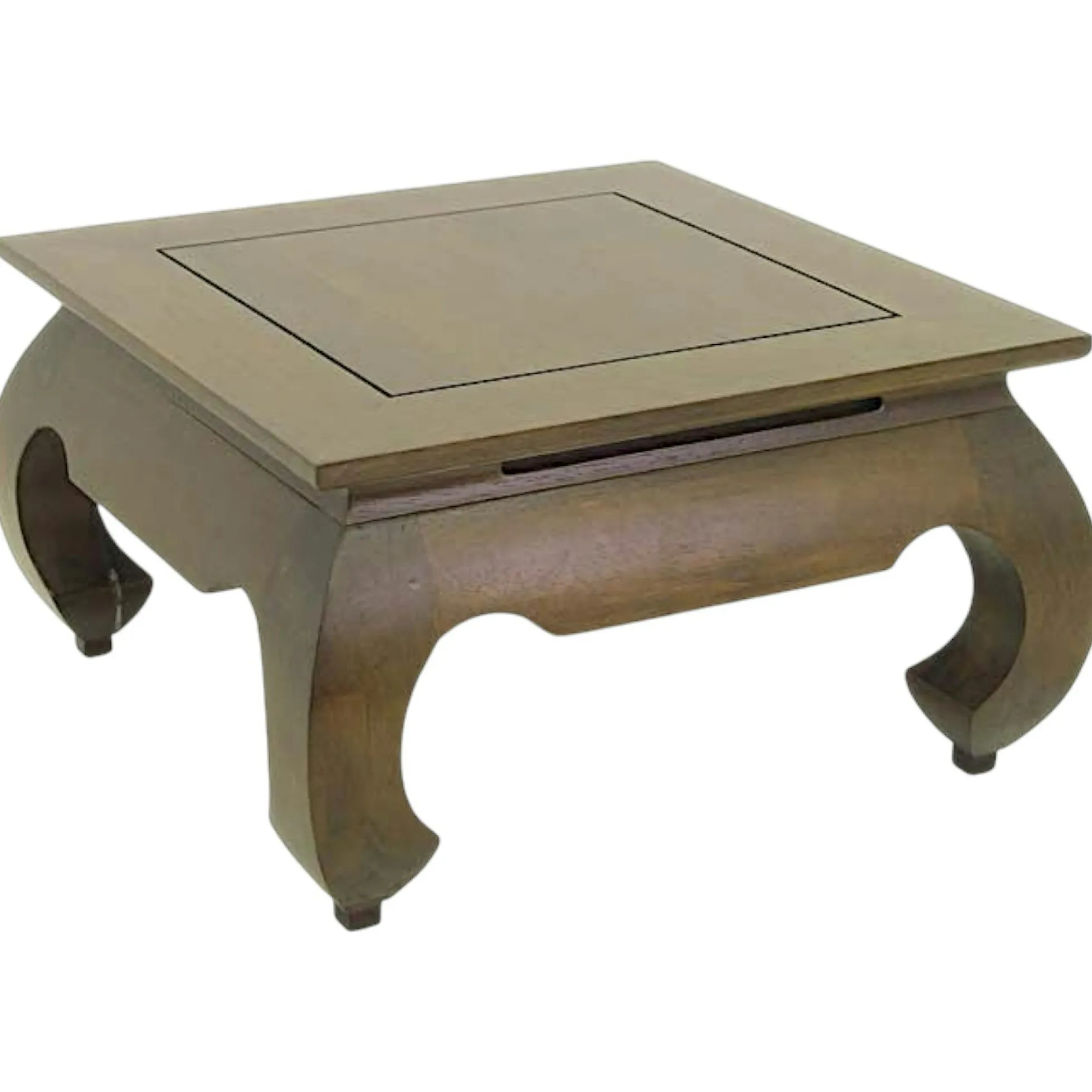 Table basse opium hévéa 66x66cm MAORI