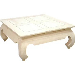 Table basse Opium hévéa 83x83cm MAORI