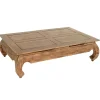 Table basse Opium hévéa 130x80x35cm MAORI