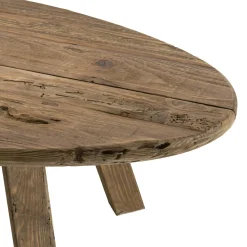 Table basse ovale en bois de pin recyclé DENVER