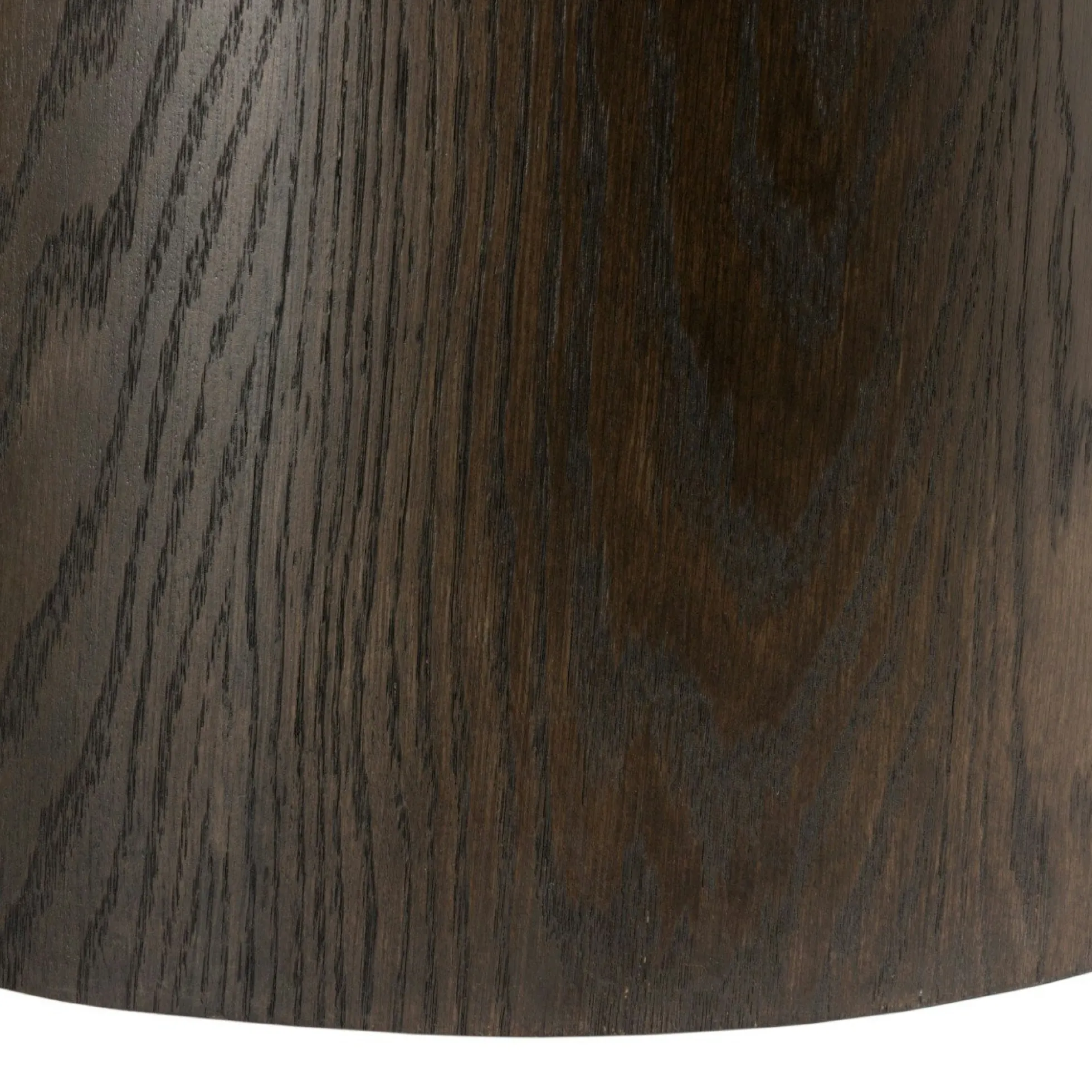 Table basse ovale en chêne brun LOREN