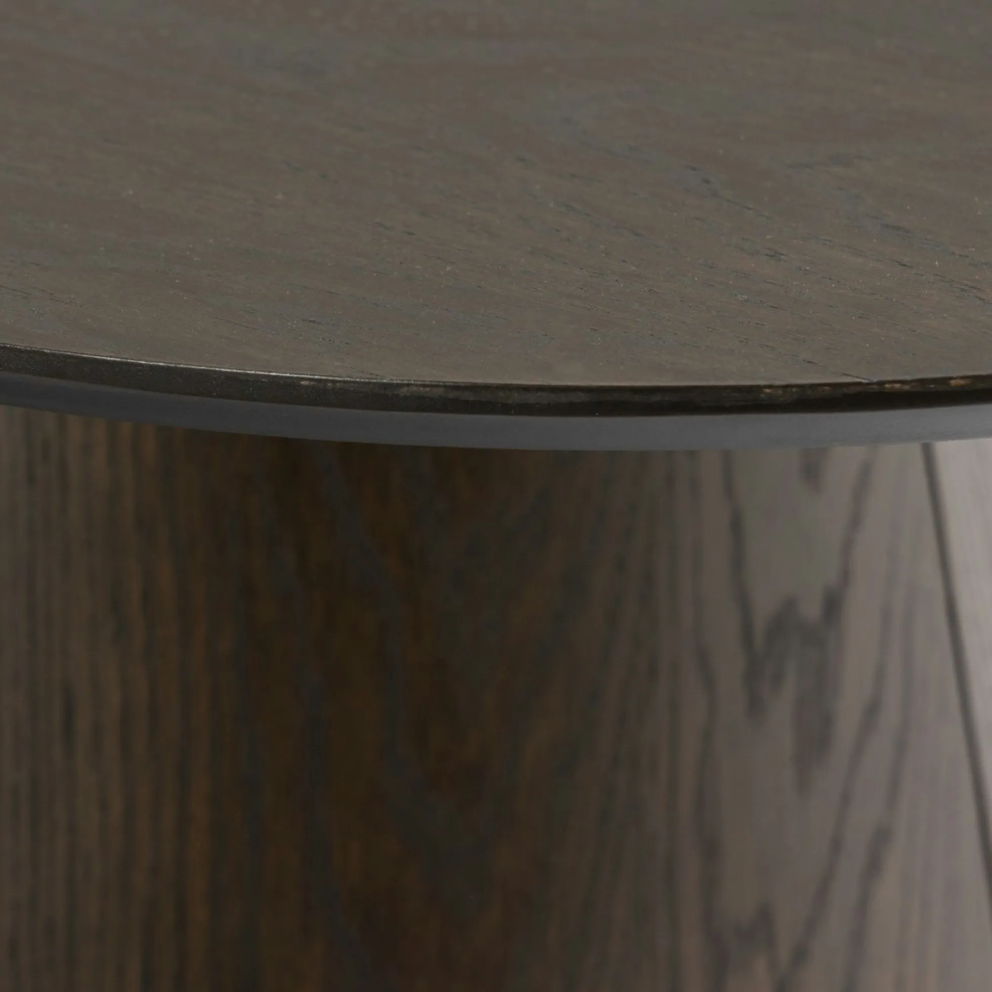 Table basse ovale en chêne brun LOREN