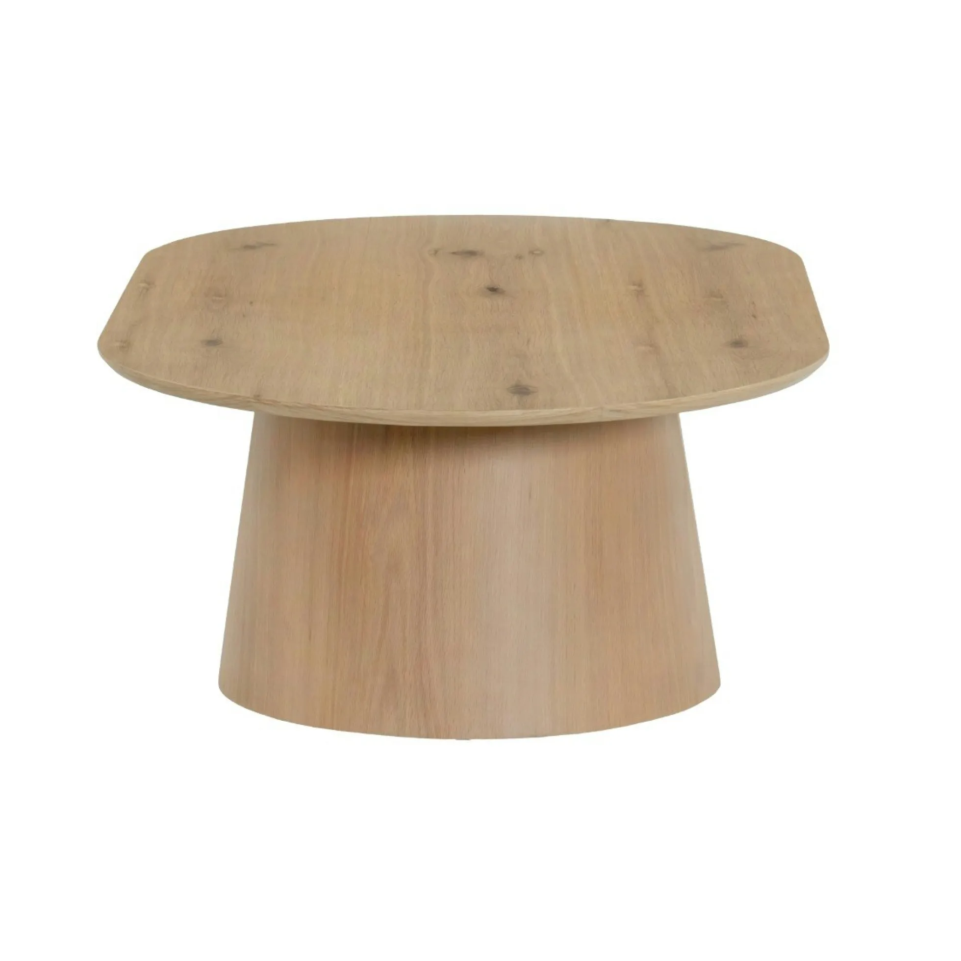 Table basse ovale en chêne clair LOREN