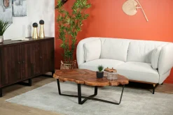Table basse ovale teck massif recyclé BALTIMORE