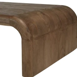 Table basse épurée en bois de mindi ARCUS