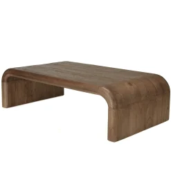 Table basse épurée en bois de mindi ARCUS