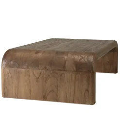 Table basse épurée en bois de mindi ARCUS