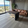 Table basse racine de teck contour bois noir ARIZONA