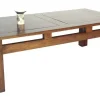 Table basse rectangle hévéa 120x60x40cm HELENA