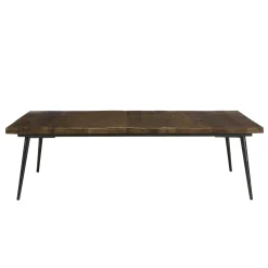 Table basse rectangulaire lames bois recyclé KORKAI