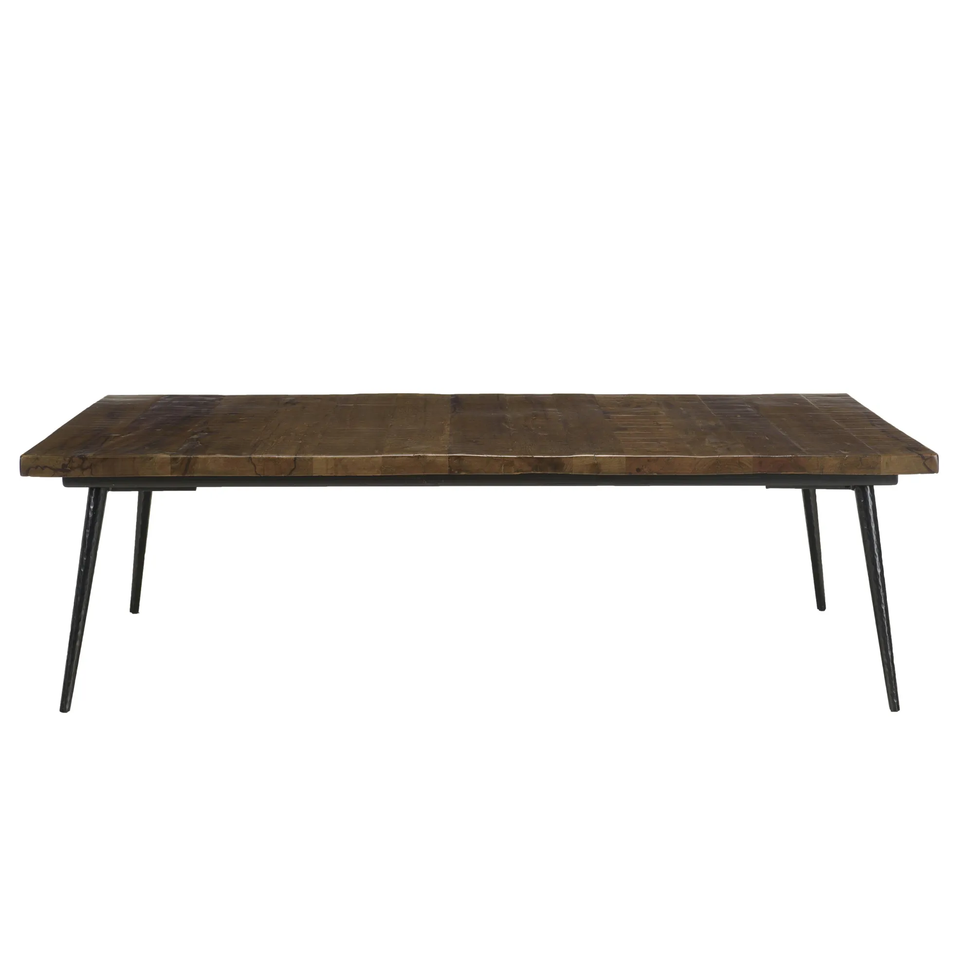 Table basse rectangulaire lames bois recyclé KORKAI
