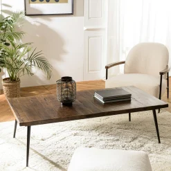 Table basse rectangulaire lames bois recyclé KORKAI