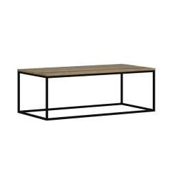 Table basse rectangulaire minimaliste effet noyer JENA