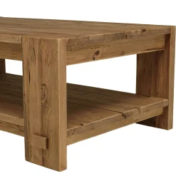 Table basse rectangulaire 2 plateaux bois recyclé DENVER