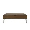 Table basse relevable chêne massif HUDSON