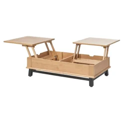 Table basse relevable en chêne clair ALPINE