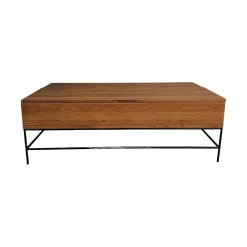Table basse relevable rectangulaire en chêne massif OKA