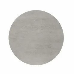 Table basse ronde bois gris à pied rainuré CALERO