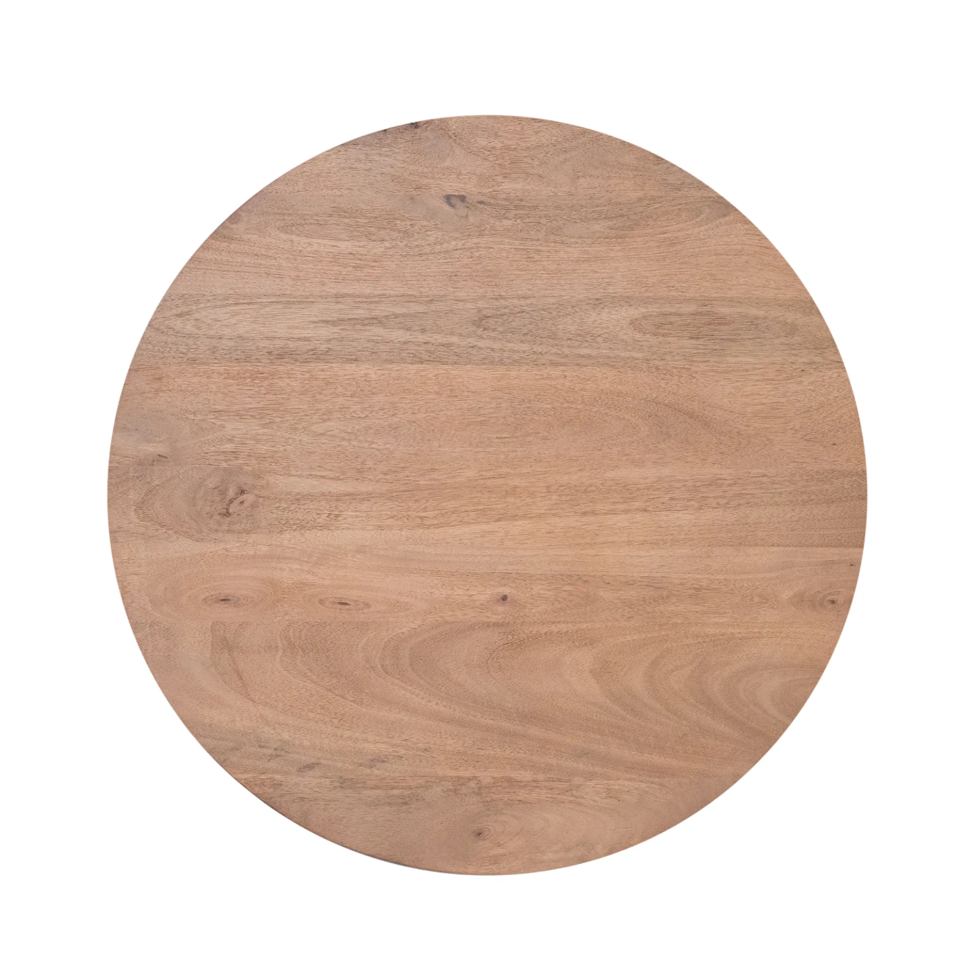 Table basse ronde bois à pied rainuré CALERO