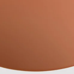 Table basse ronde 60cm en fer couleur marron mat ELORA