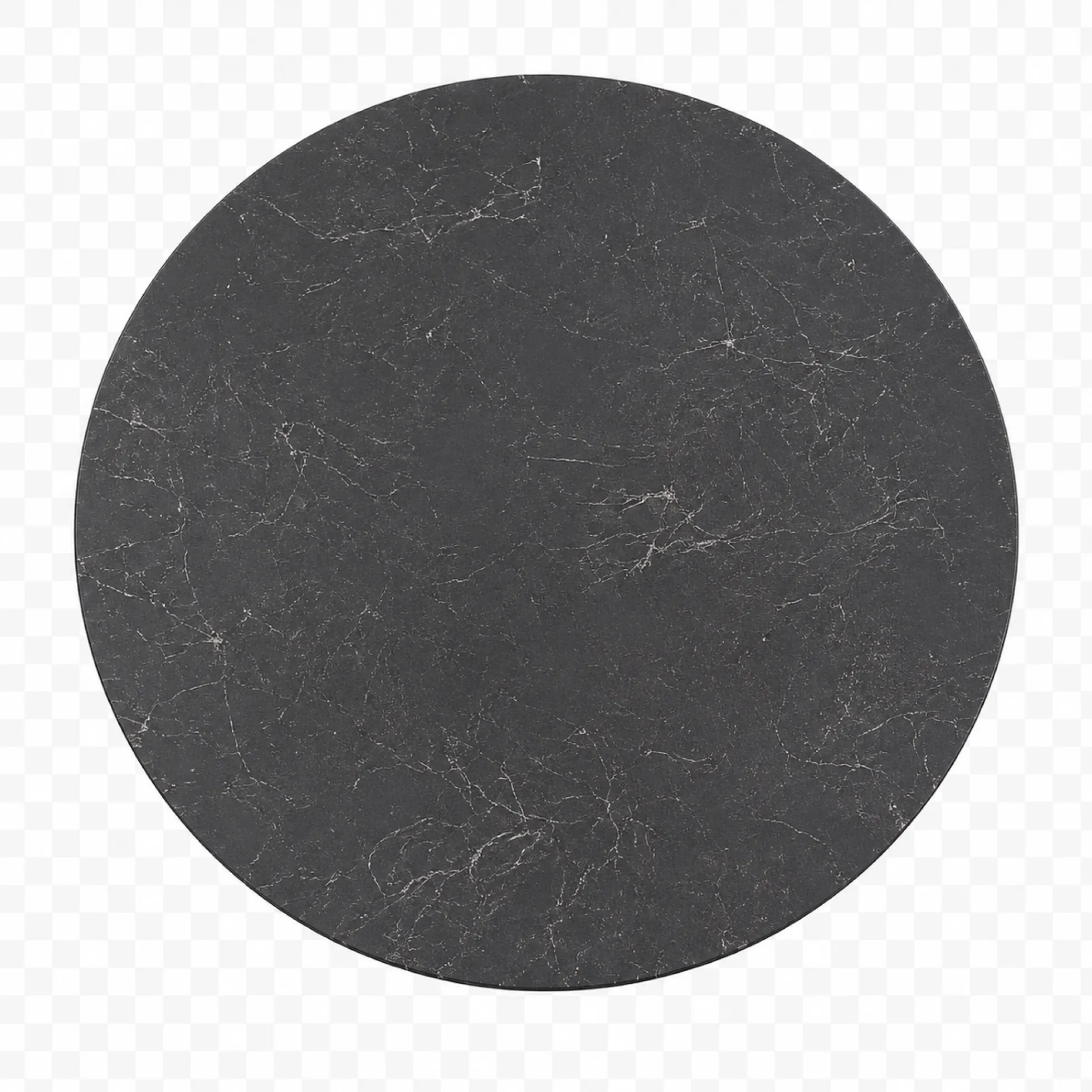 Table basse ronde céramique effet marbre gris LOMBARDIE