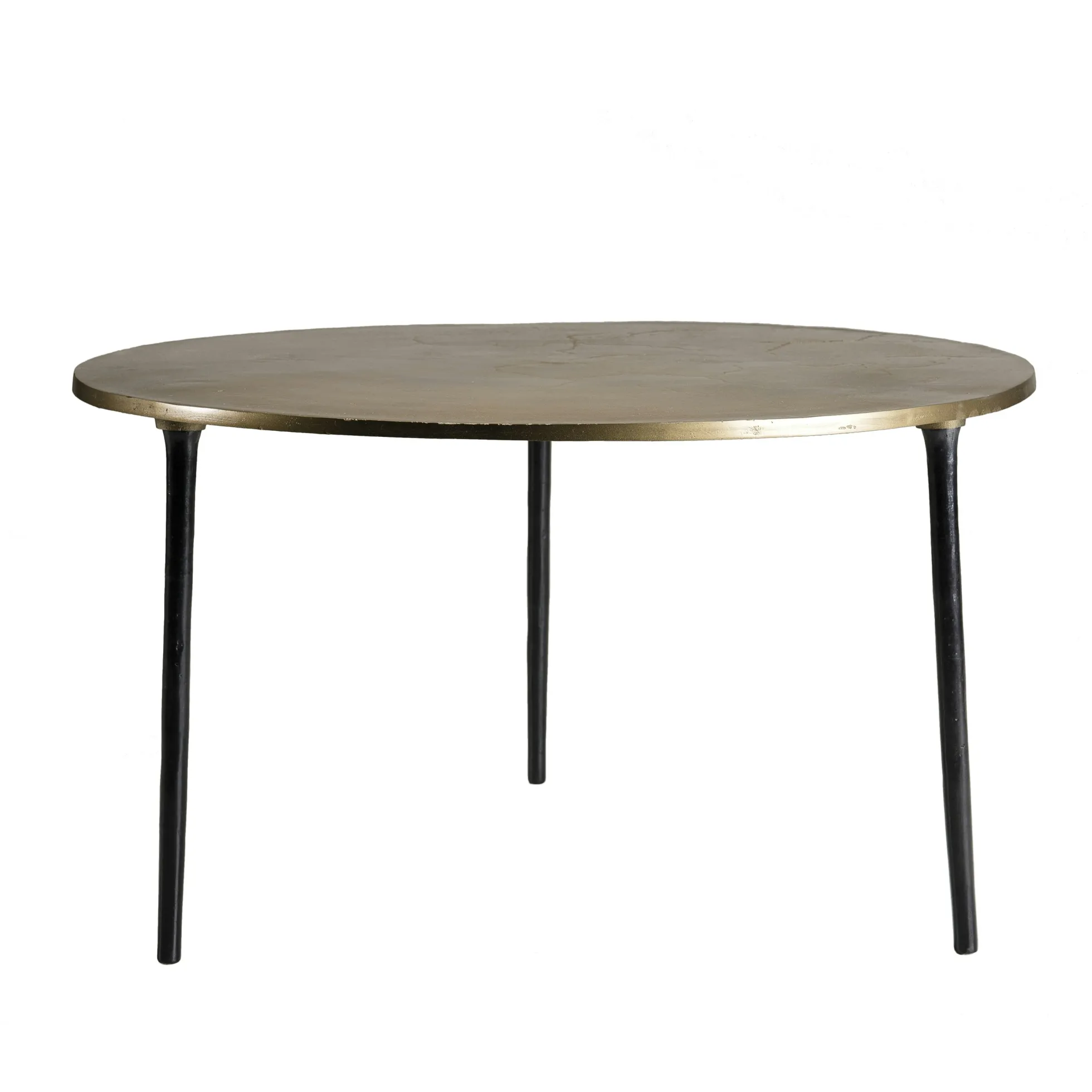 Table basse ronde dorée ZALA