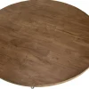 Table basse ronde double plateau métal noir D 120 cm SWING