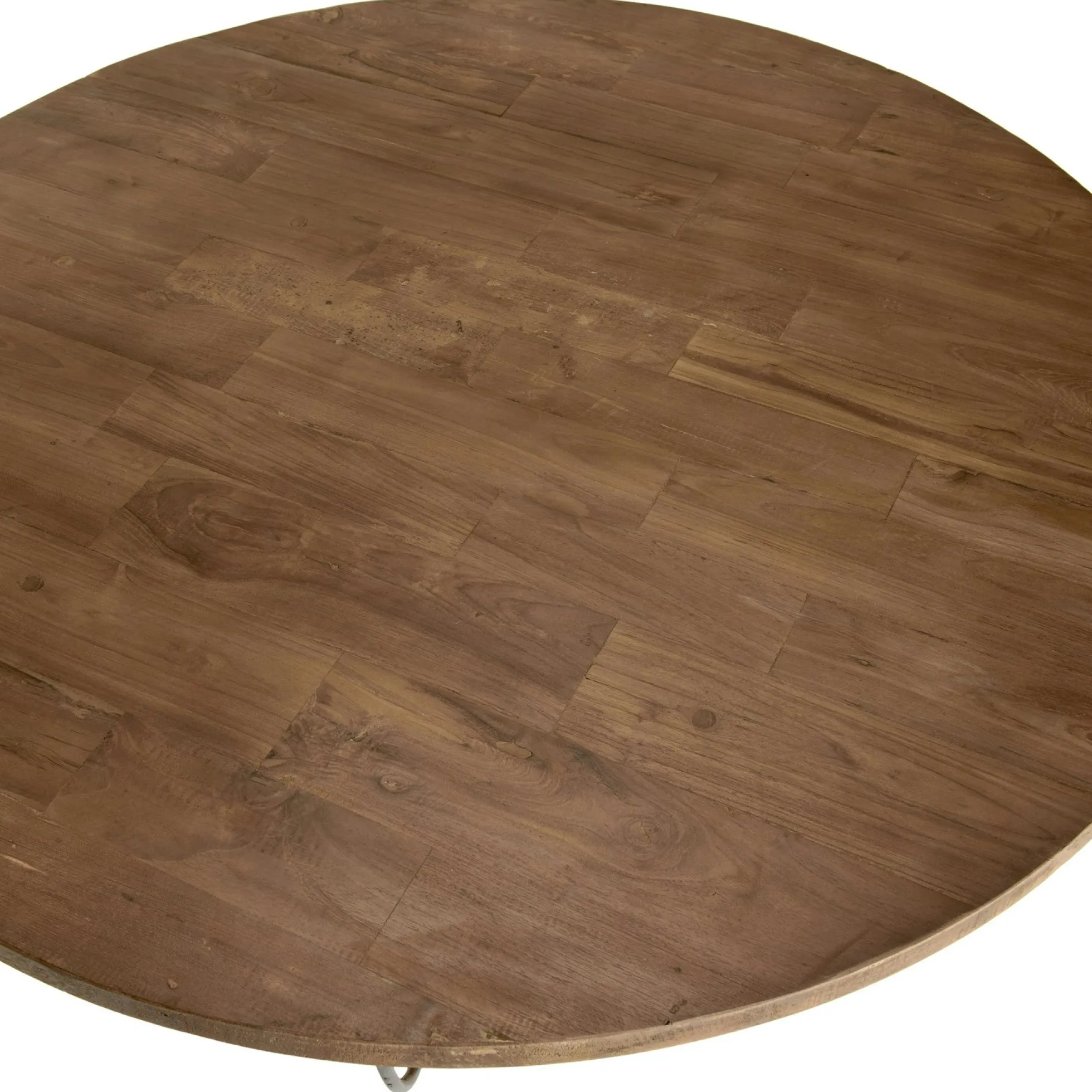 Table basse ronde double plateau métal noir D 120 cm SWING