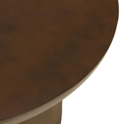 Table basse ronde en béton marron D70cm CALVI