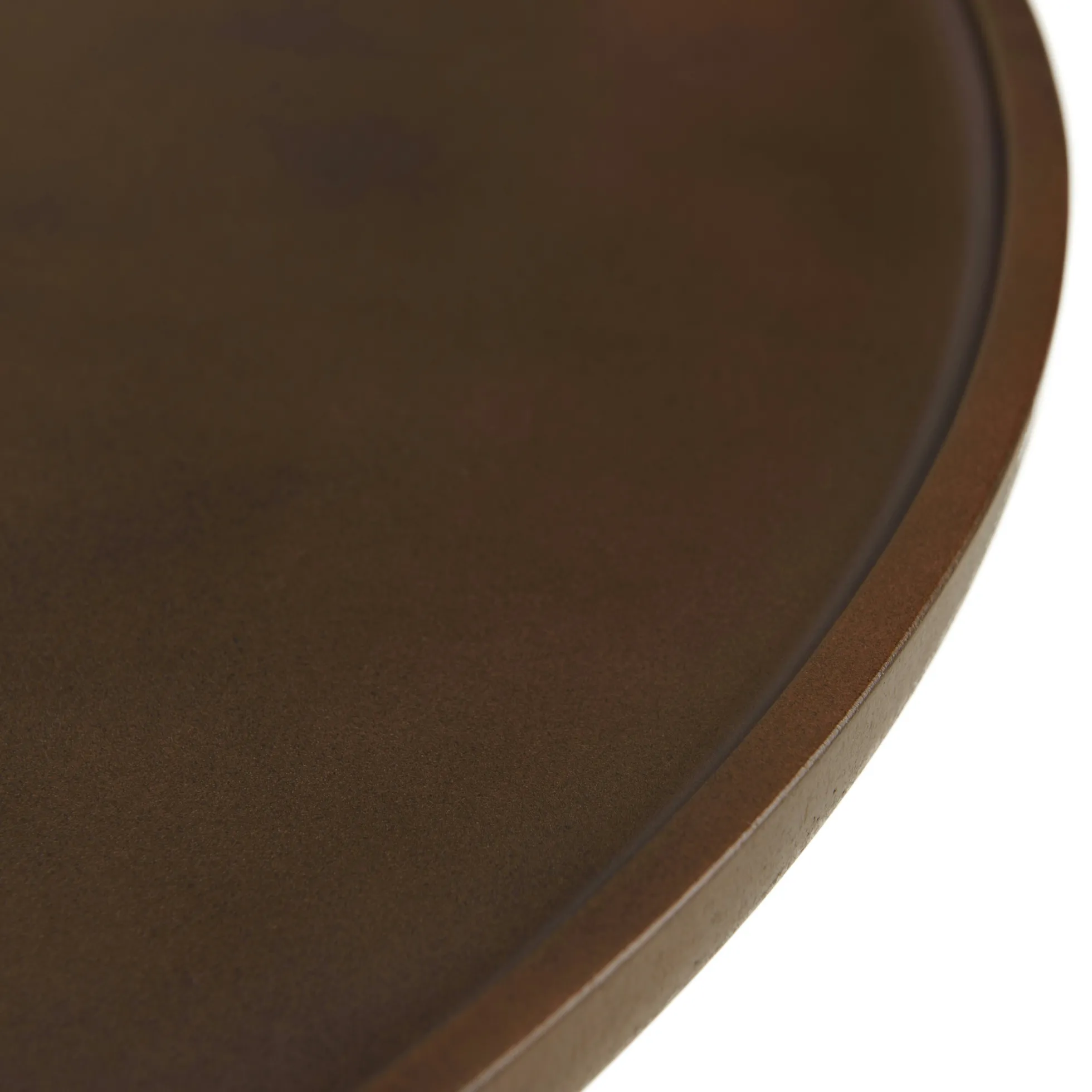 Table basse ronde en béton marron D80cm CALVI
