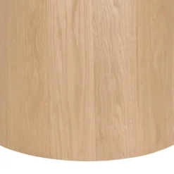 Table basse ronde en chêne clair LOREN