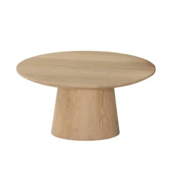 Table basse ronde en chêne clair LOREN