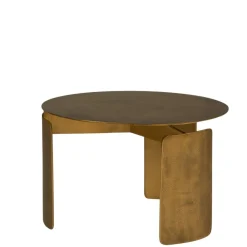 Table basse ronde en métal doréØ60 cm KANO