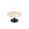 Table basse ronde relevable céramique effet chêne LUGANO