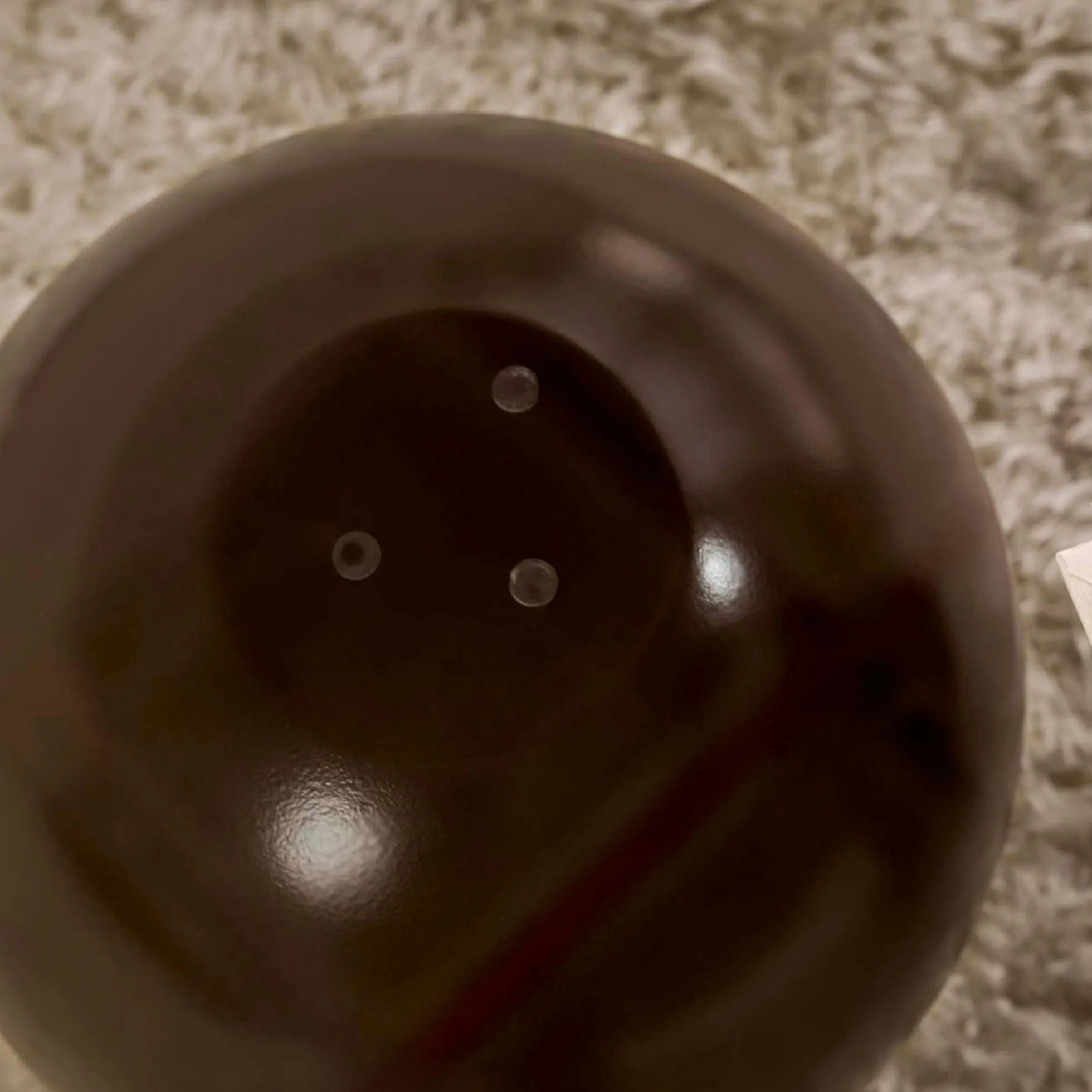 Table basse ronde verre fumé 3 pieds boule KOCHI